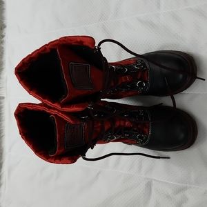 COACH SHAINE RED WINTER BOOTS